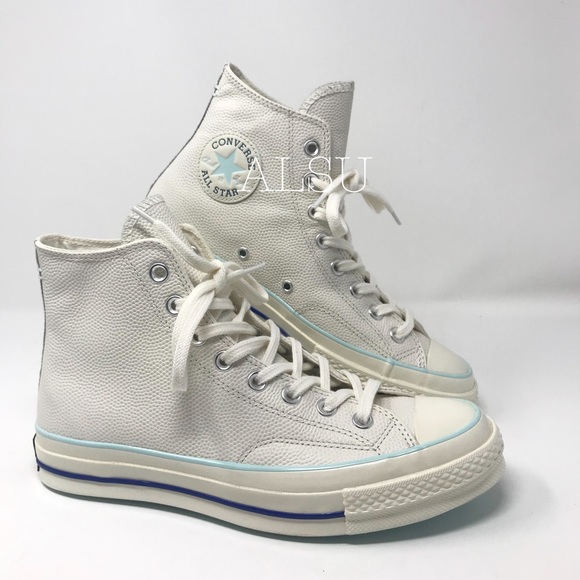 Converse Chuck 70 HI Leather Egret Teal W AUTHENT - Picture 2 of 8